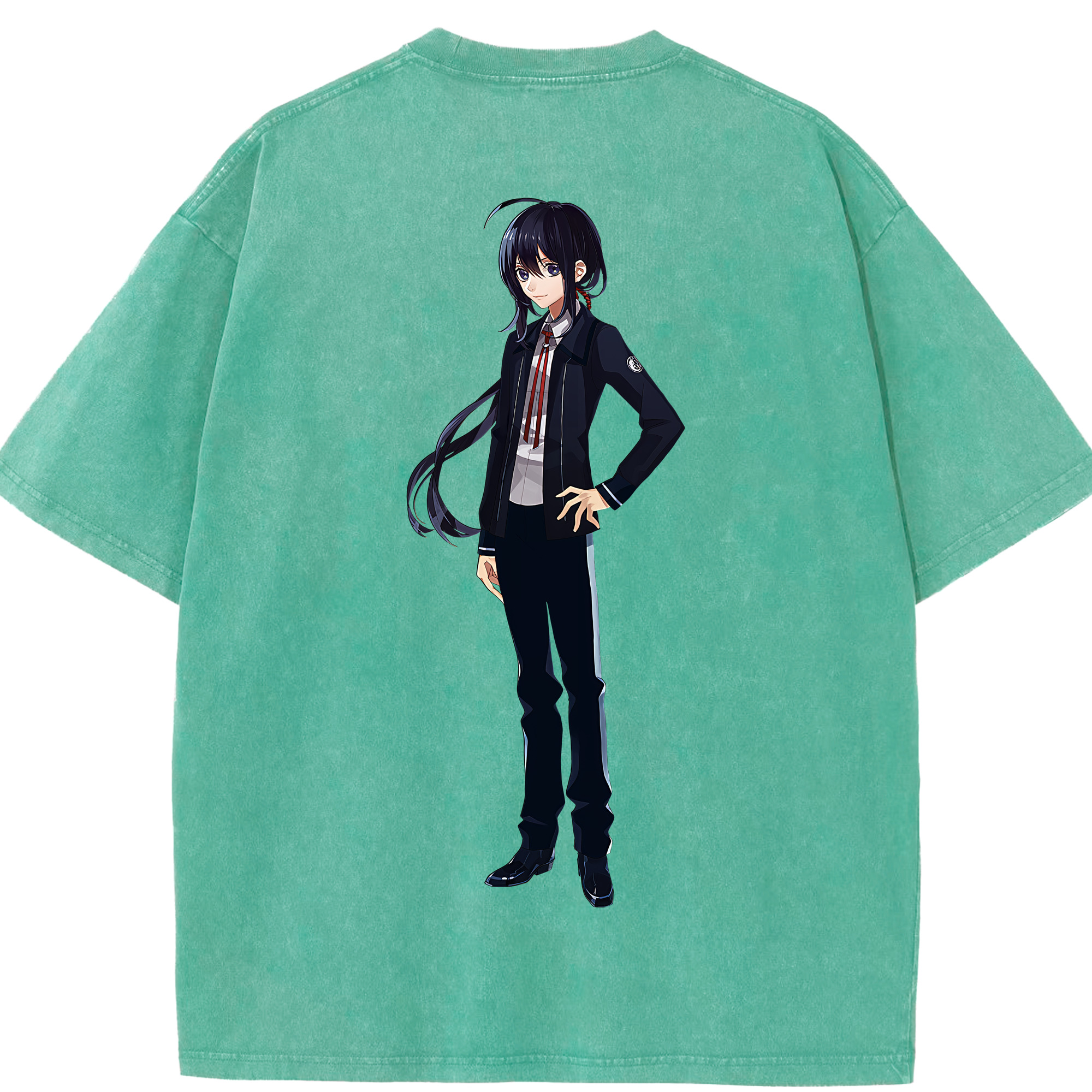 （画像用） 刀剣乱舞 Touken Ranbu 綿100% ヴィンテージ風 半袖Tシャツ（背面プリント）